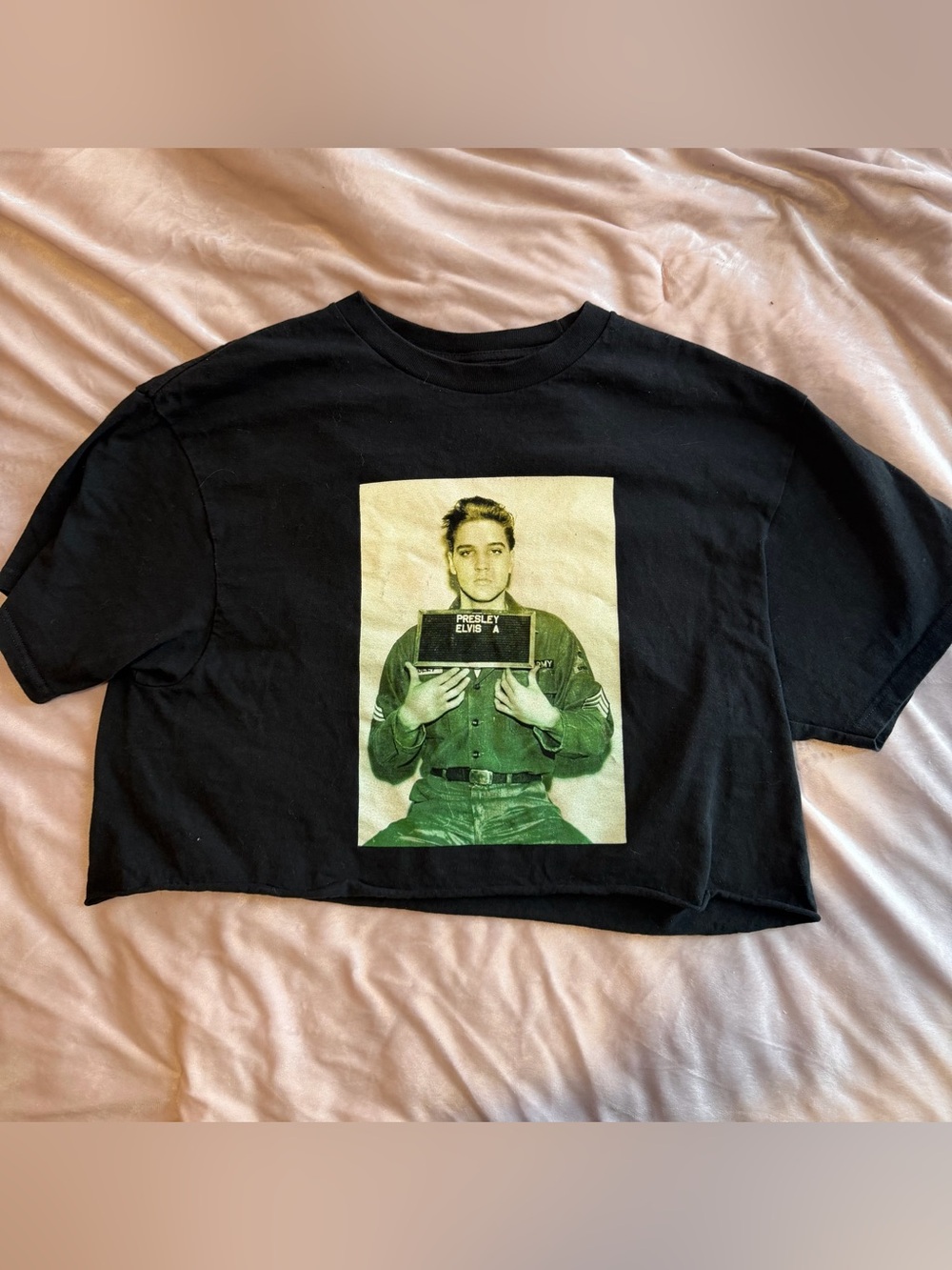 Elvis Black Short-Sleeve Graphic Tee